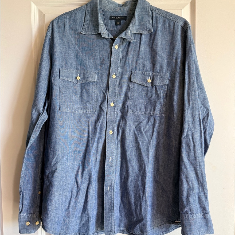 Banana Republic Light Blue Denim Shirt